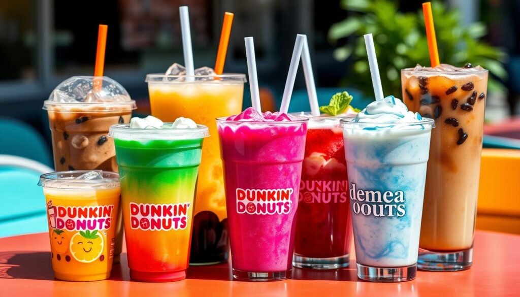 Dunkin Donuts cold drinks menu